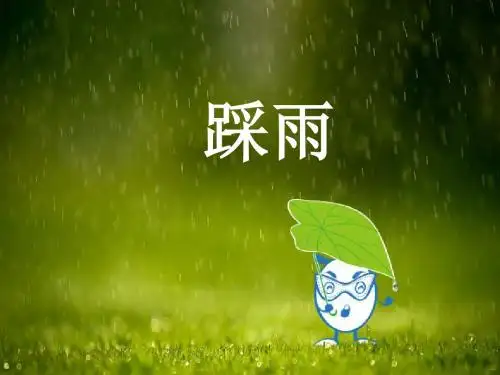 四年级音乐上册第5课踩雨PPT课件湘艺版