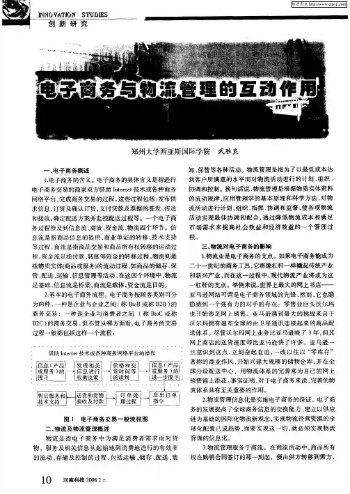电子商务与物流管理的互动作用