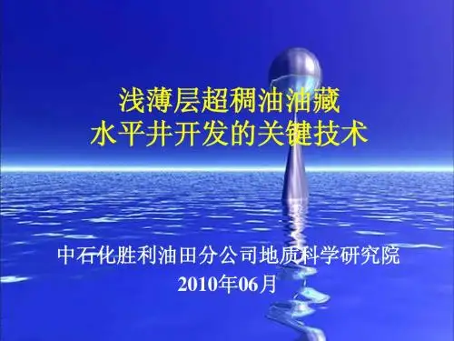 浅薄层稠油水平井