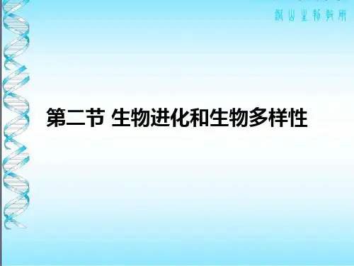 人教版 必修2 课件:5.2 生物进化和生物多样性