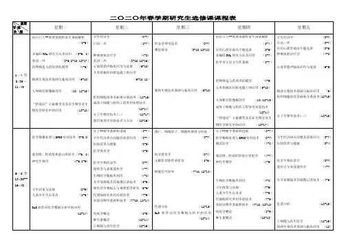 二〇〇六级研究生第一学期选修课课程表.doc