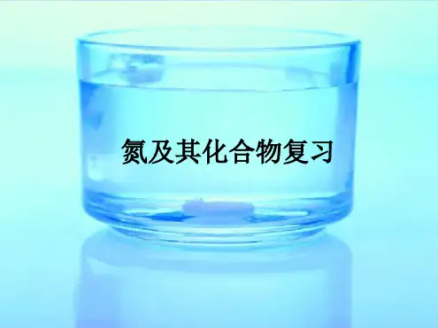 氮及其化合物复习 高三一轮复习