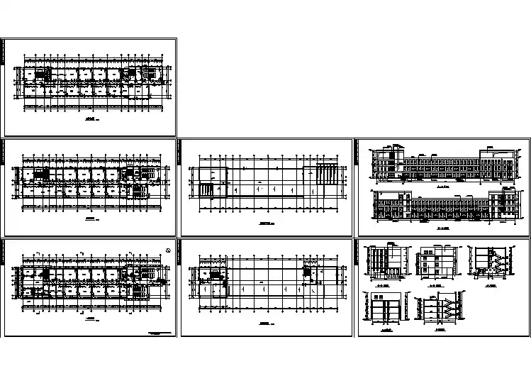 某小学三层教学楼建筑全套施工图纸