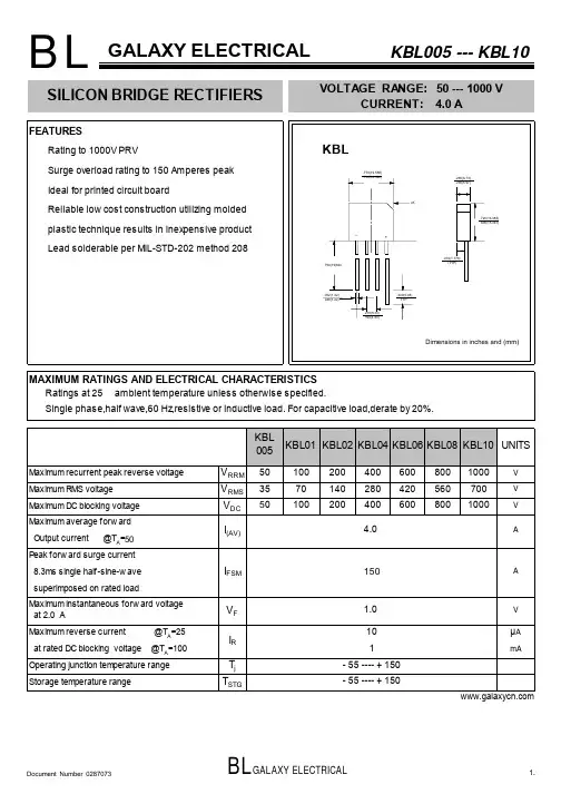 KBL02中文资料