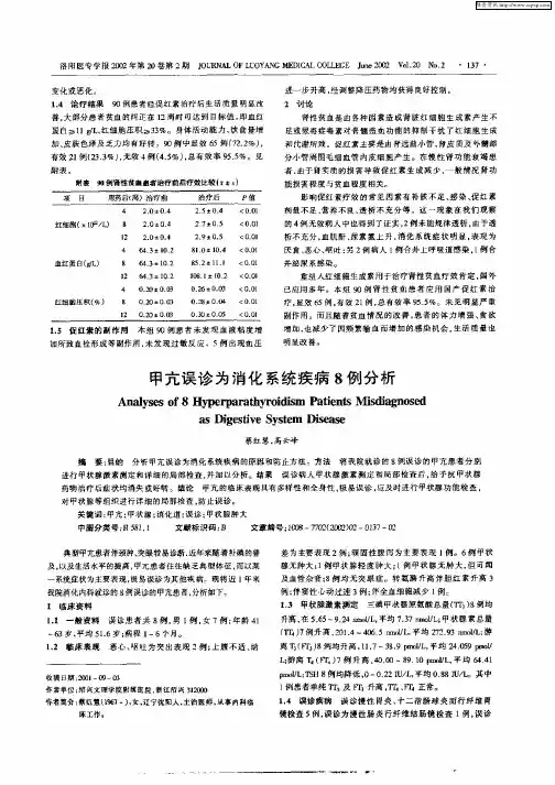 甲亢误诊为消化系统疾病8例分析