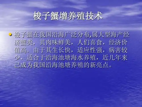 8梭子蟹养殖
