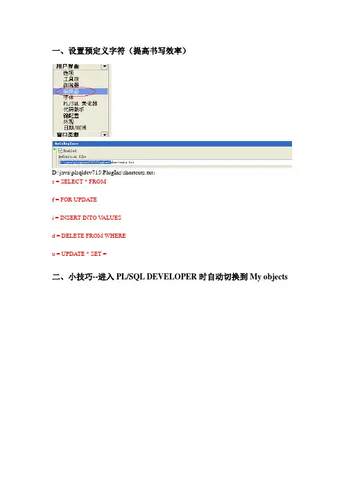 plsql首选项设置