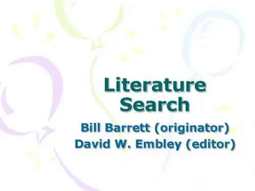 Literature Search