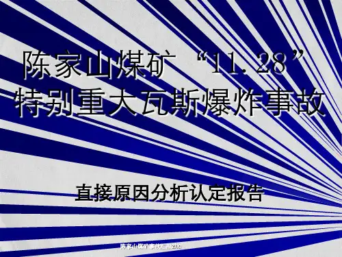 陈家山煤矿事故汇报zhq