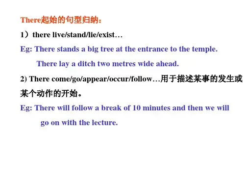 英语语法there be