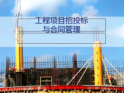 工程项目招投标知识课件