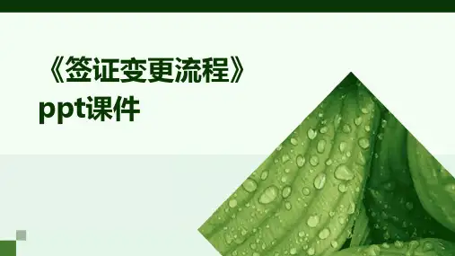 《签证变更流程》课件