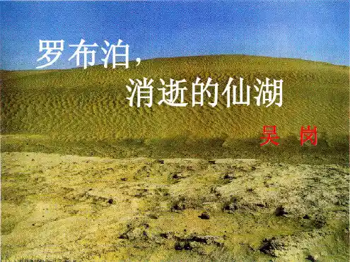 罗布泊,消逝的仙湖(课件).