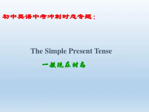 一般现在时  精品公开课复习课件