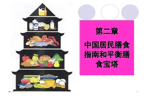 中国居民膳食指南和平衡膳食宝塔