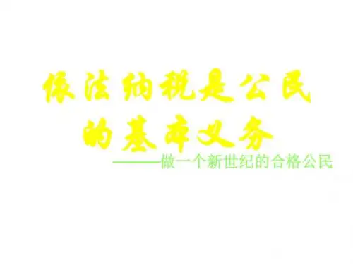 依法纳税