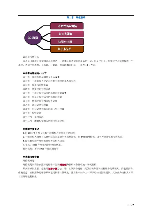 2016税法增值税讲义汇编
