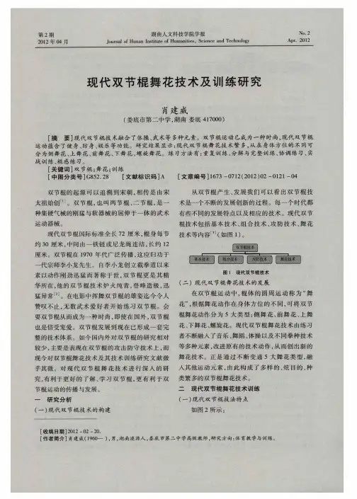 现代双节棍舞花技术及训练研究