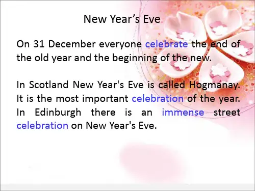 New Year's Eve-Text