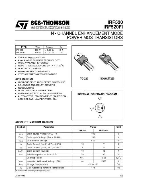 IRF520中文资料