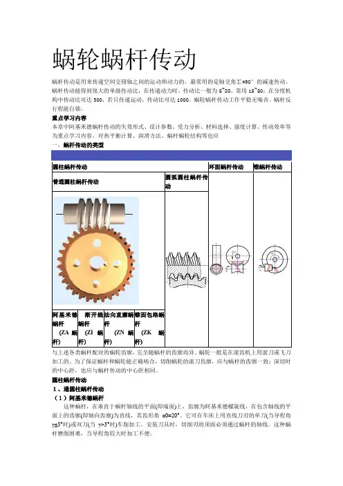 蜗轮蜗杆设计