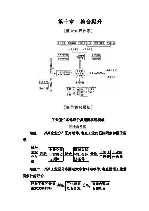 2018版高考地理一轮总复习限时训练：第十章 整合提升 Word版含答案