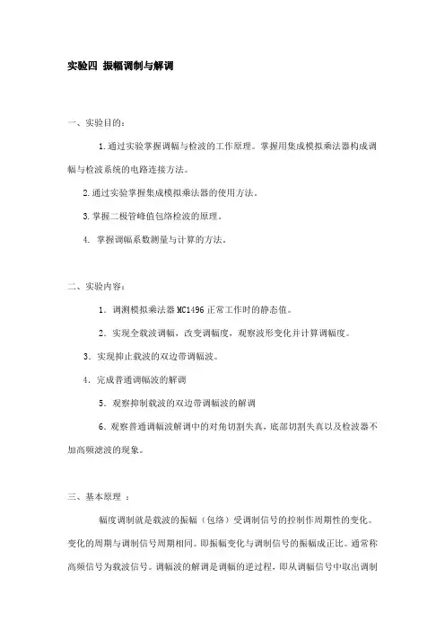 振幅调制与解调