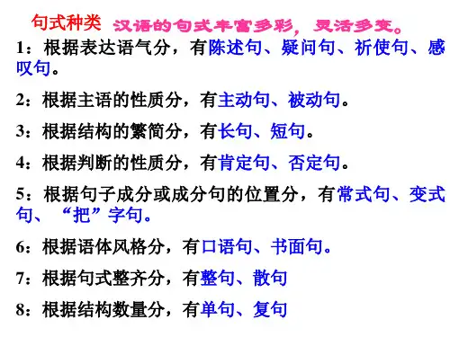 高考句式变换(用)