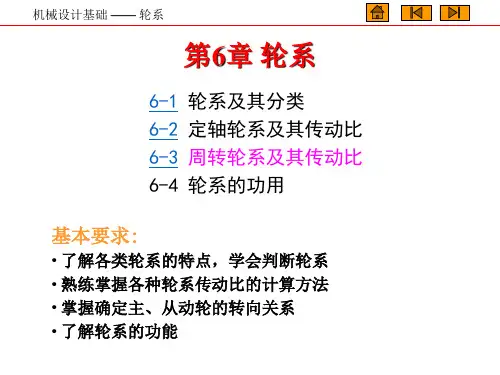 机械设计基础 第6章 轮系