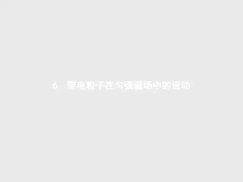 高二物理人教版选修3-1课件3.6 带电粒子在匀强磁场中的运动