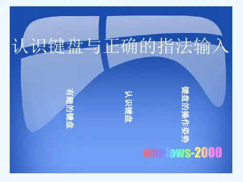 六年级信息技术《认识键盘与正确的指法输入》课件