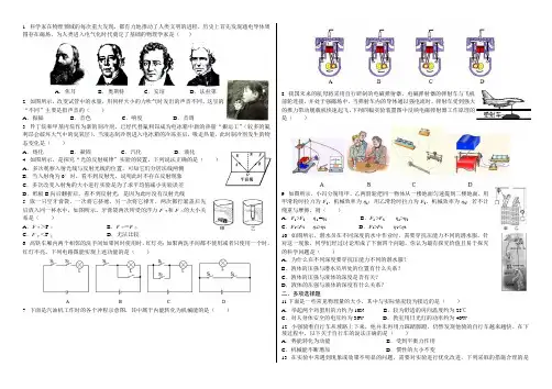 2019年济南市槐荫区中考一模物理试题