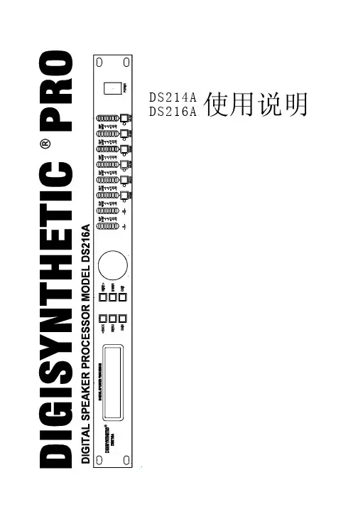 DIGISYNTHETIC PRO DS214A 216A 使用说明