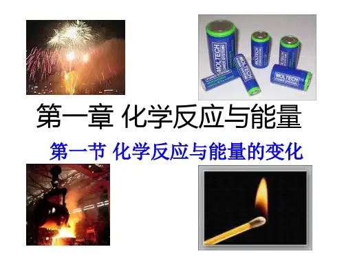 人教版高中化学选修4选修四第一章第一节:1.1 化学反应与能量的变化PPT课件