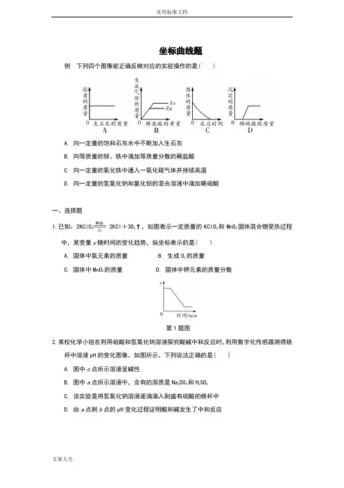 中考化学专题复习