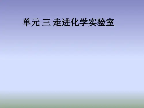 人教版九年级化学上册13《走进化学实验室》(共48张)PPT课件