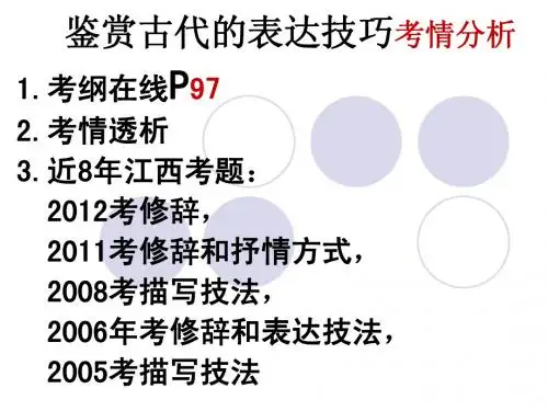 鉴赏古代的表达技