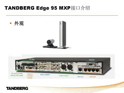 TandbergEdgeMXP视频会议安装使用手册
