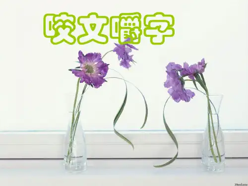 人教版高中语文必修5《咬文嚼字》公开课课件(53张PPT) - 副本