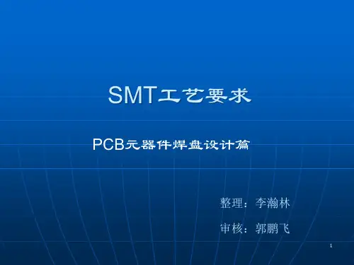 SMT工艺要求-PCB元器件焊盘设计