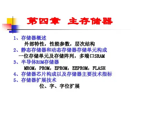 计算机组成主存储器