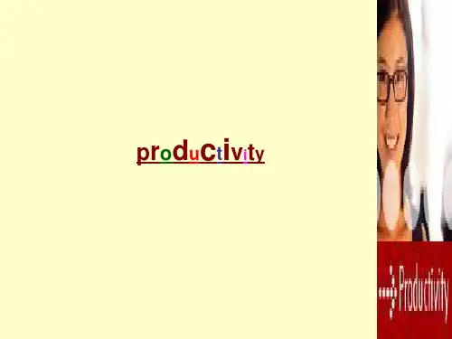 productivity