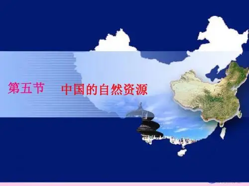 中国的自然资源 上课