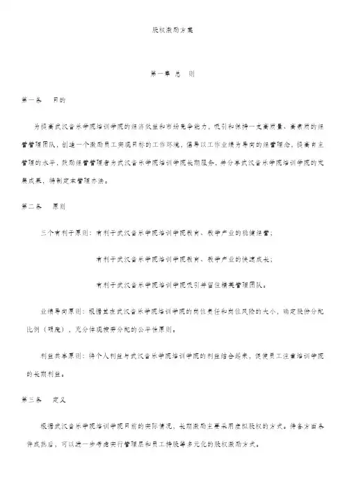 股权分配方案 2