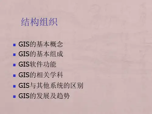 地理信息系统(GIS)的基本概念和理论