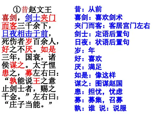 庄子说剑