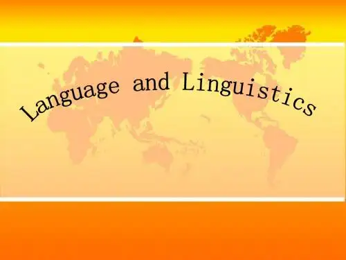 Language and Linguistics