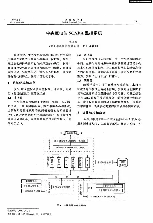 中央变电站SCADA监控系统