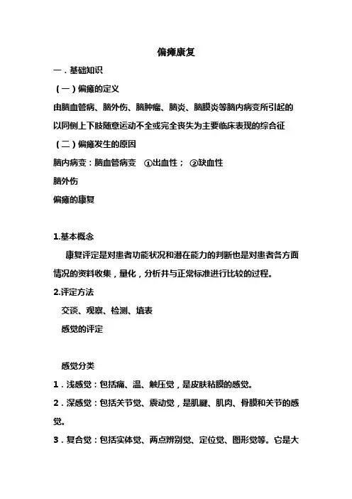 偏瘫康复