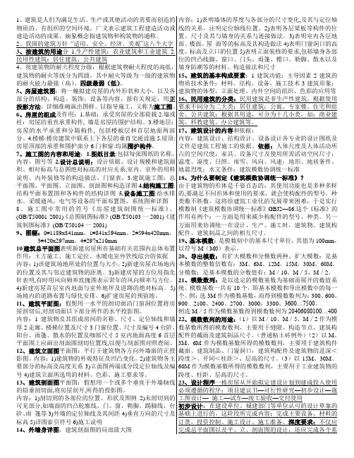 建筑概论复习1